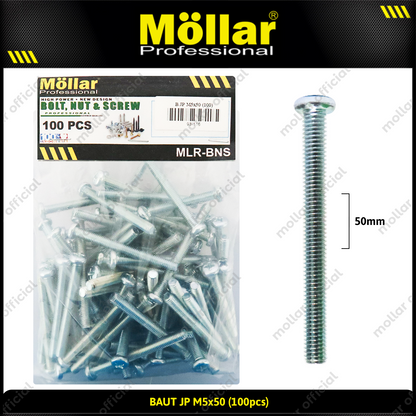 MOLLAR 93-116 Baut JP M5 x 50 - 100 pcs