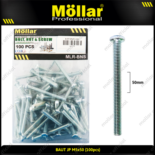 MOLLAR 93-116 Baut JP M5 x 50 - 100 pcs