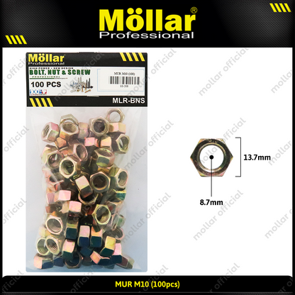 MOLLAR 93-068 Mur M10 - 100 pcs