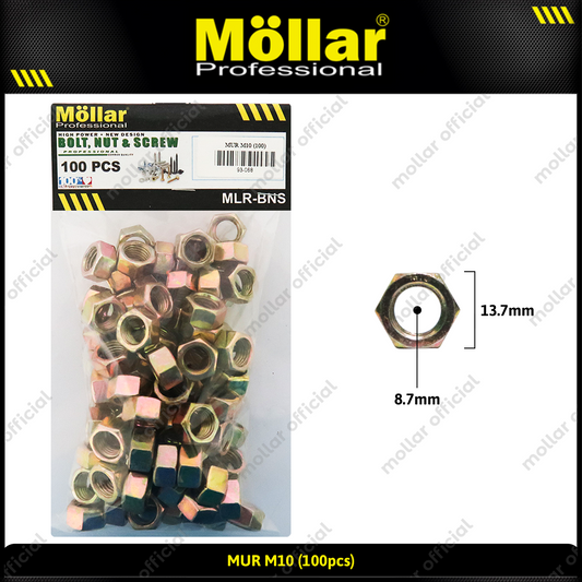MOLLAR 93-068 Mur M10 - 100 pcs