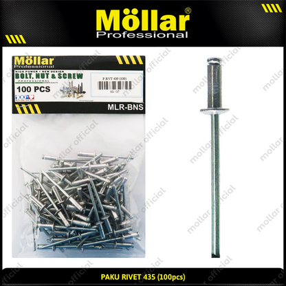 MOLLAR 93-137 Paku Rivet 435 - 100 pcs