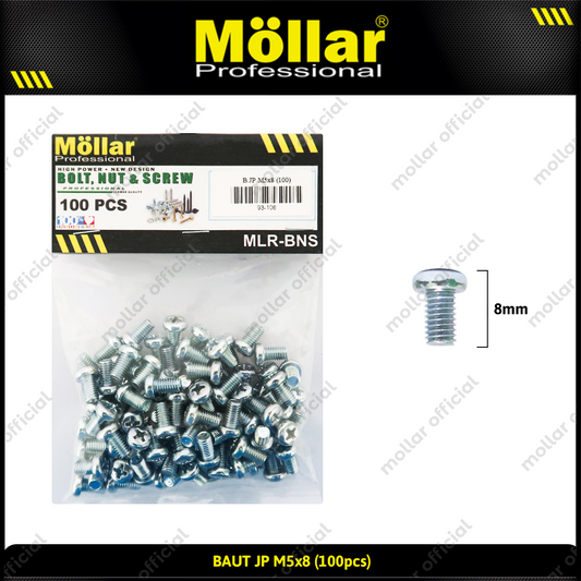 MOLLAR 93-106 Baut JP M5 x 8 - 100 pcs