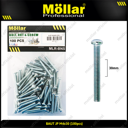 MOLLAR 93-101 Baut JP M4 x 30 - 100 pcs