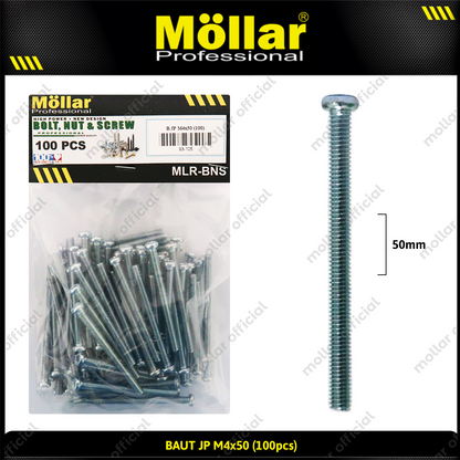 MOLLAR 93-105 Baut JP M4 x 50 - 100 pcs