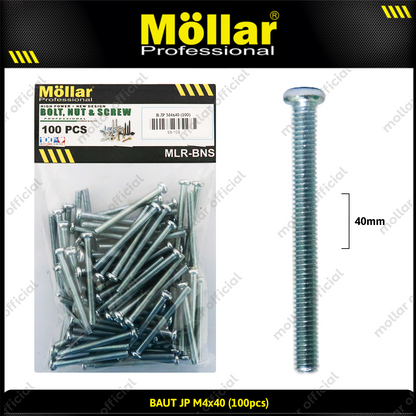 MOLLAR 93-103 Baut JP M4 x 40 - 100 pcs