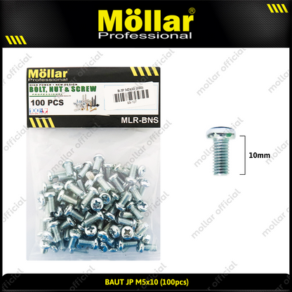 MOLLAR 93-107 Baut JP M5 x 10 - 100 pcs