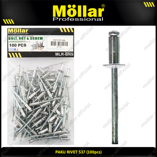 MOLLAR 93-142 Paku Rivet 537 - 100 pcs