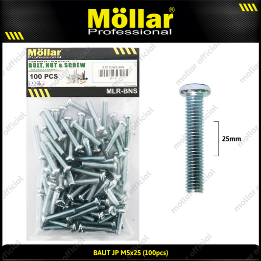 MOLLAR 93-111 Baut JP M5 x 25 - 100 pcs