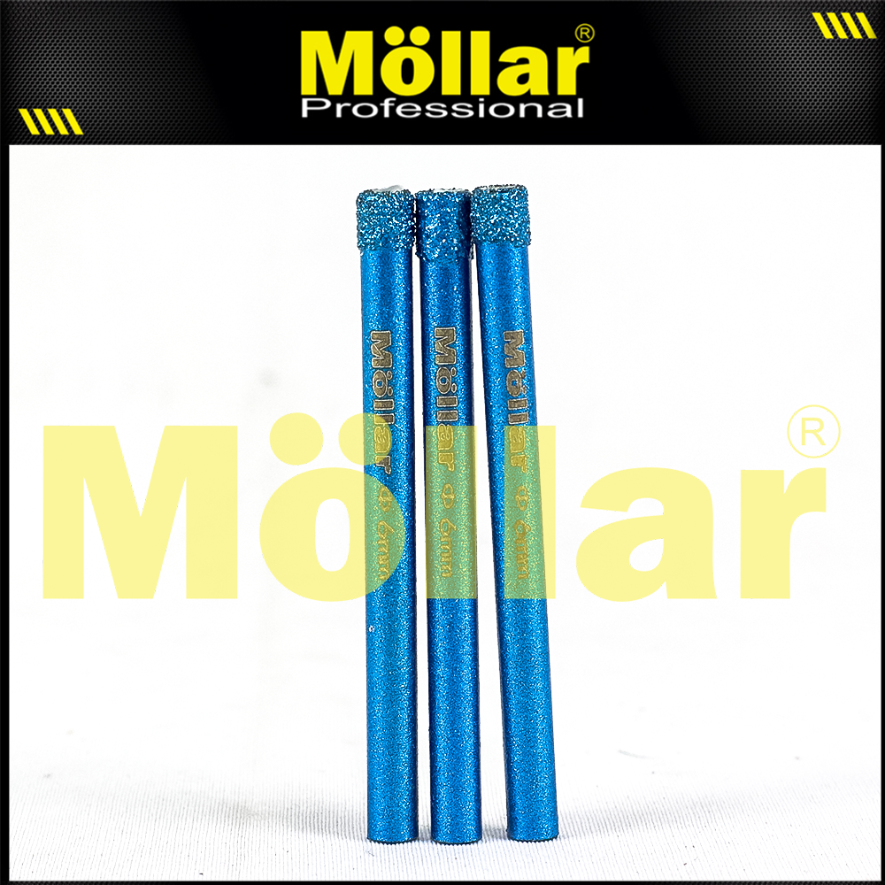 MOLLAR D80990 Mata Bor Granit 6 mm Set 3 pcs / Diamond Core Bit