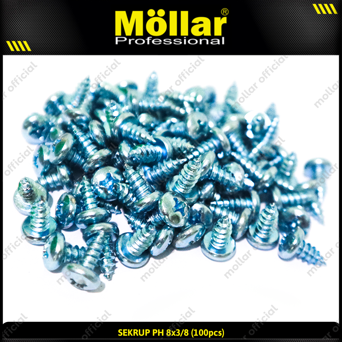 MOLLAR 93-028 Sekrup PH 8 x 3/8 - 100 pcs