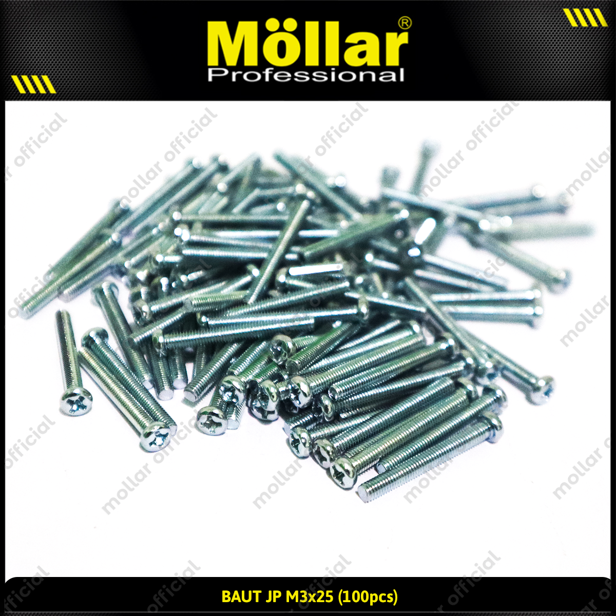 MOLLAR 93-088 Baut JP M3 x 25 - 100 pcs