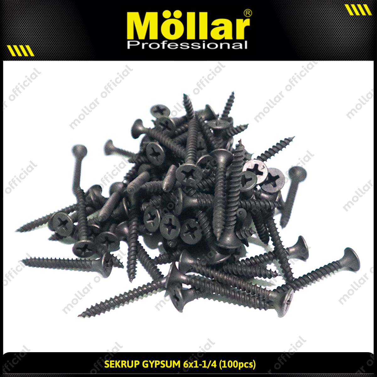 MOLLAR 93-011 Sekrup Gypsum 6 x 1-1/4 - 100 pcs