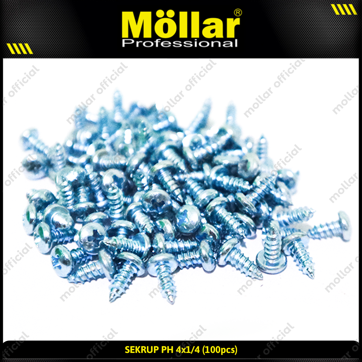 MOLLAR 93-014 Sekrup PH 4 x 1/4 - 100 pcs