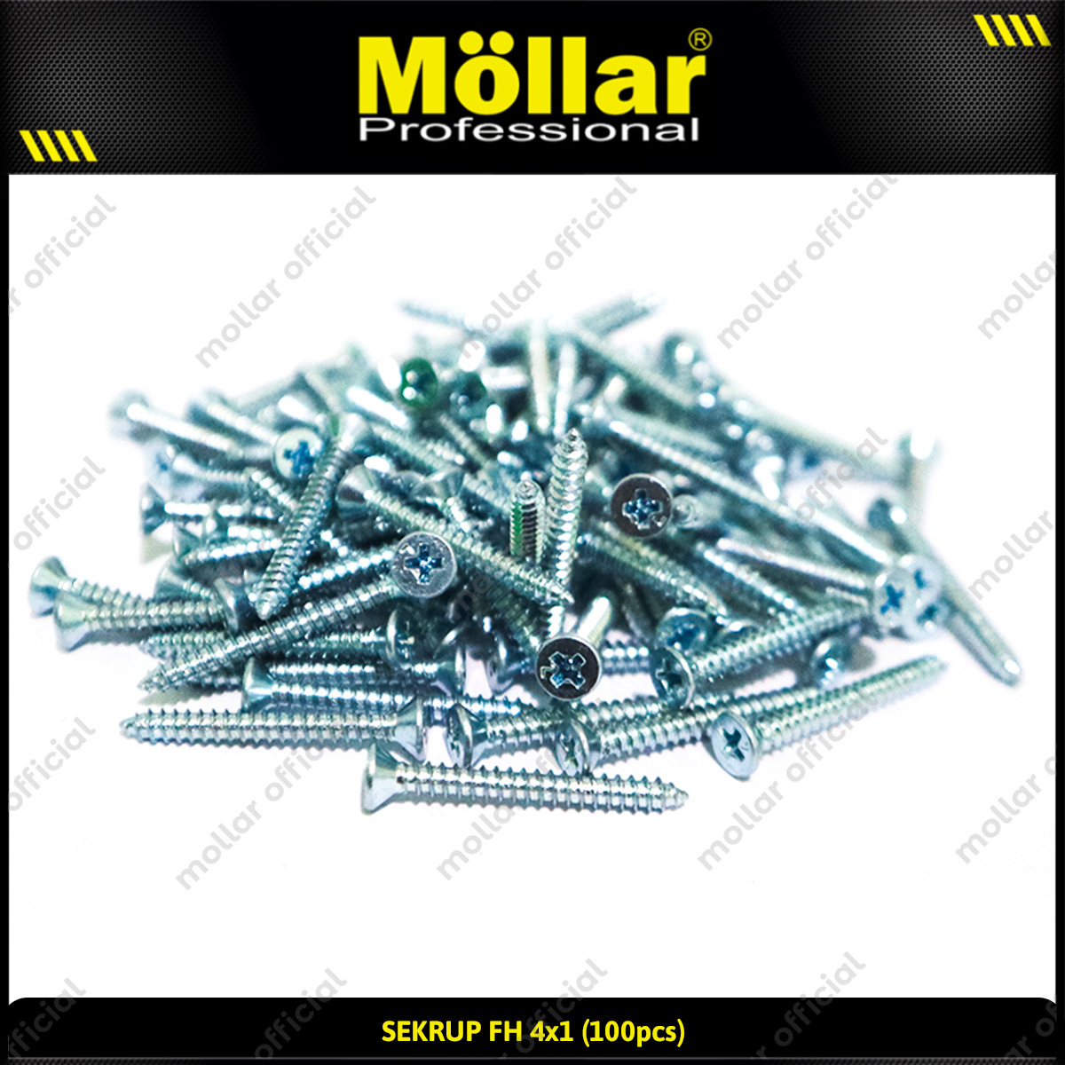 MOLLAR 93-043 Sekrup FH 4 x 1 - 100 pcs