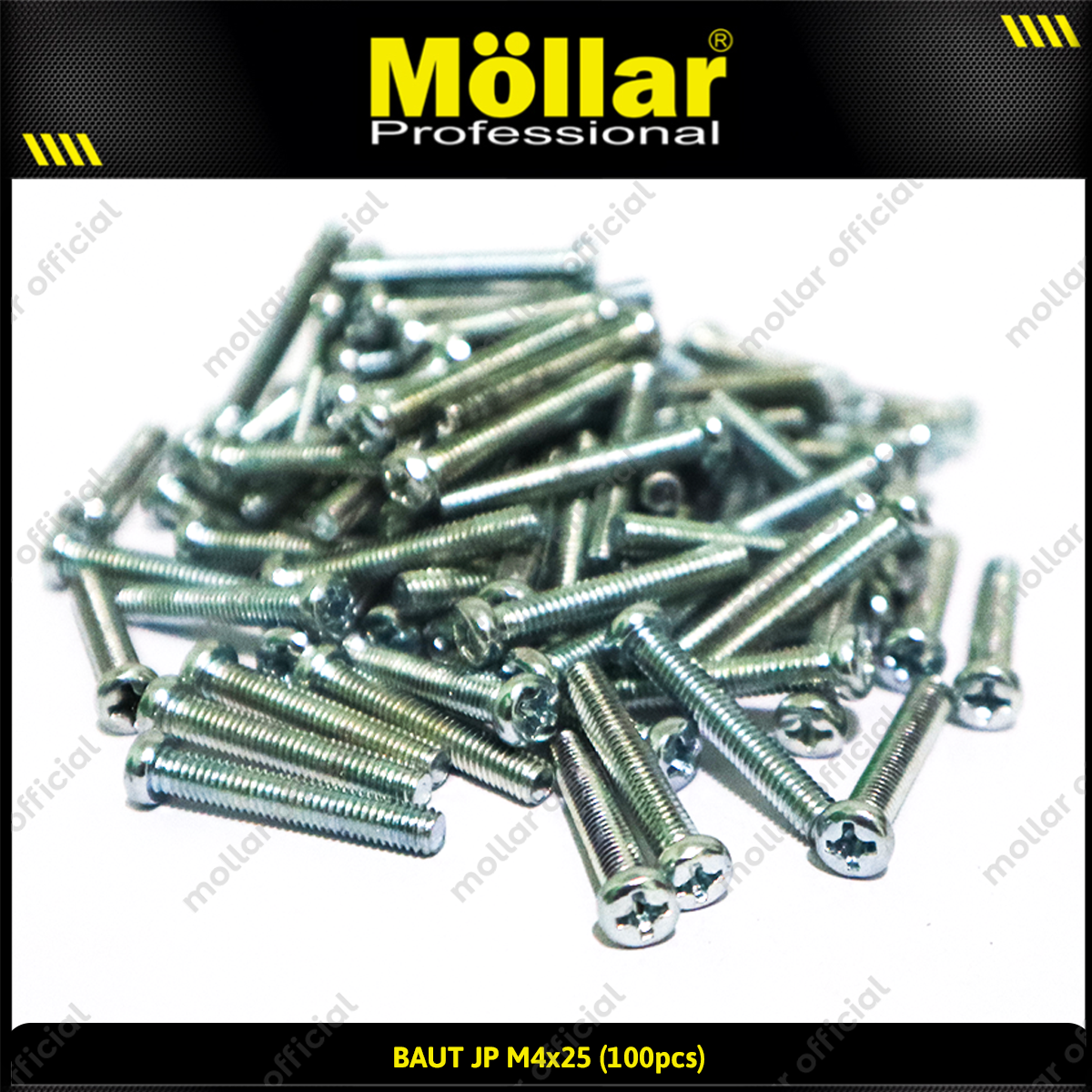 MOLLAR 93-100 Baut JP M4 x 25 - 100 pcs