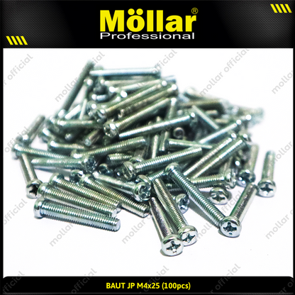 MOLLAR 93-100 Baut JP M4 x 25 - 100 pcs