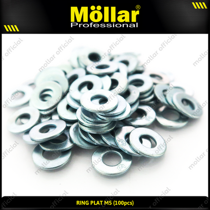 MOLLAR 93-072 Ring Plat M5 - 100 pcs