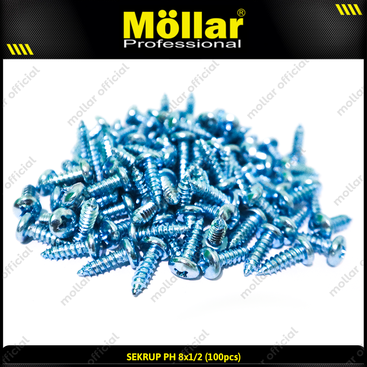 MOLLAR 93-029 Sekrup PH 8 x 1/2 - 100 pcs