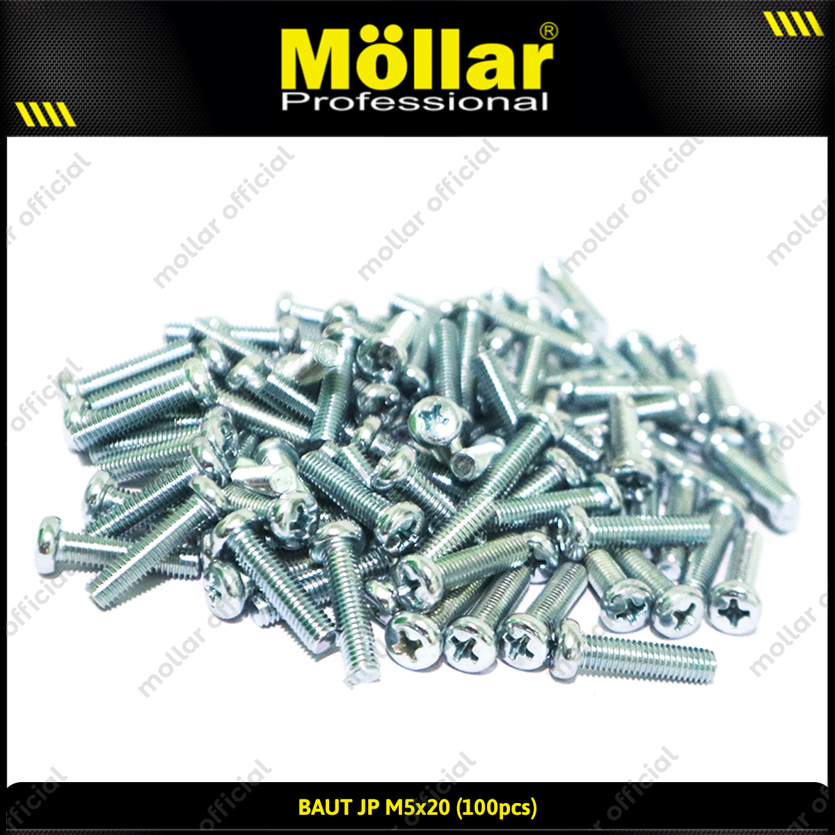 MOLLAR 93-110 Baut JP M5 x 20 - 100 pcs