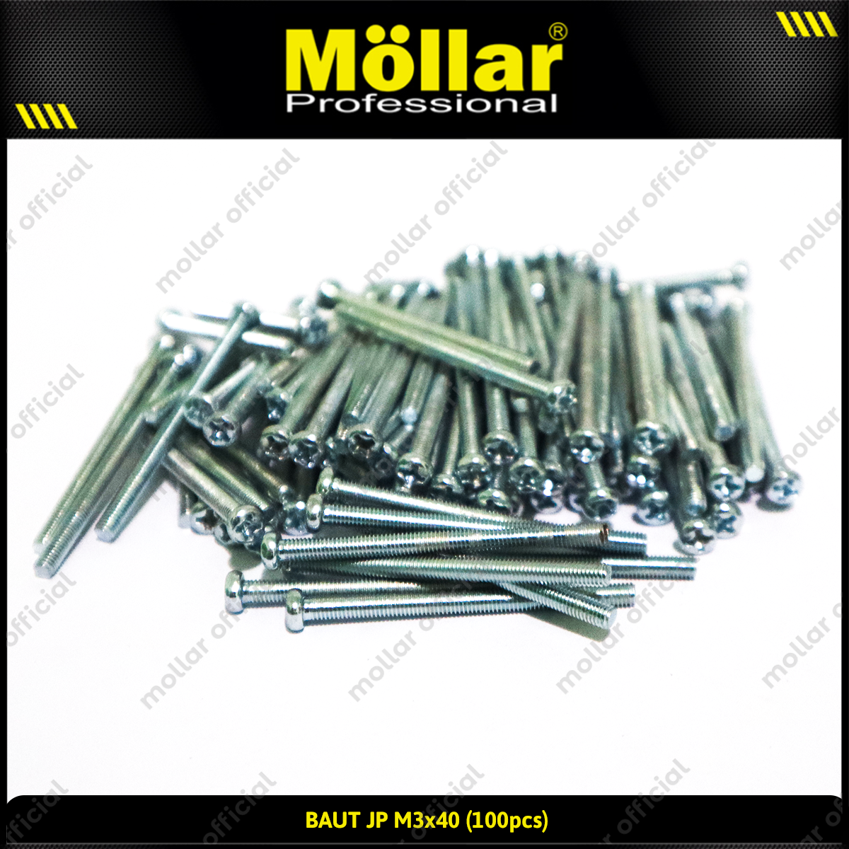 MOLLAR 93-091 Baut JP M3 x 40 - 100 pcs