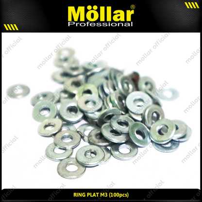 MOLLAR 93-070 Ring Plat M3 - 100 pcs