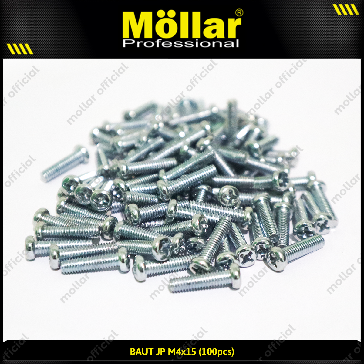 MOLLAR 93-098 Baut JP M4 x 15 - 100 pcs