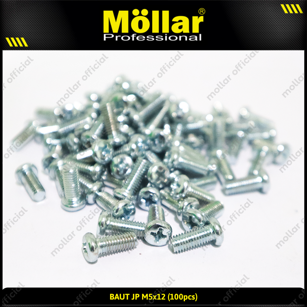 MOLLAR 93-108 Baut JP M5 x 12 - 100 pcs
