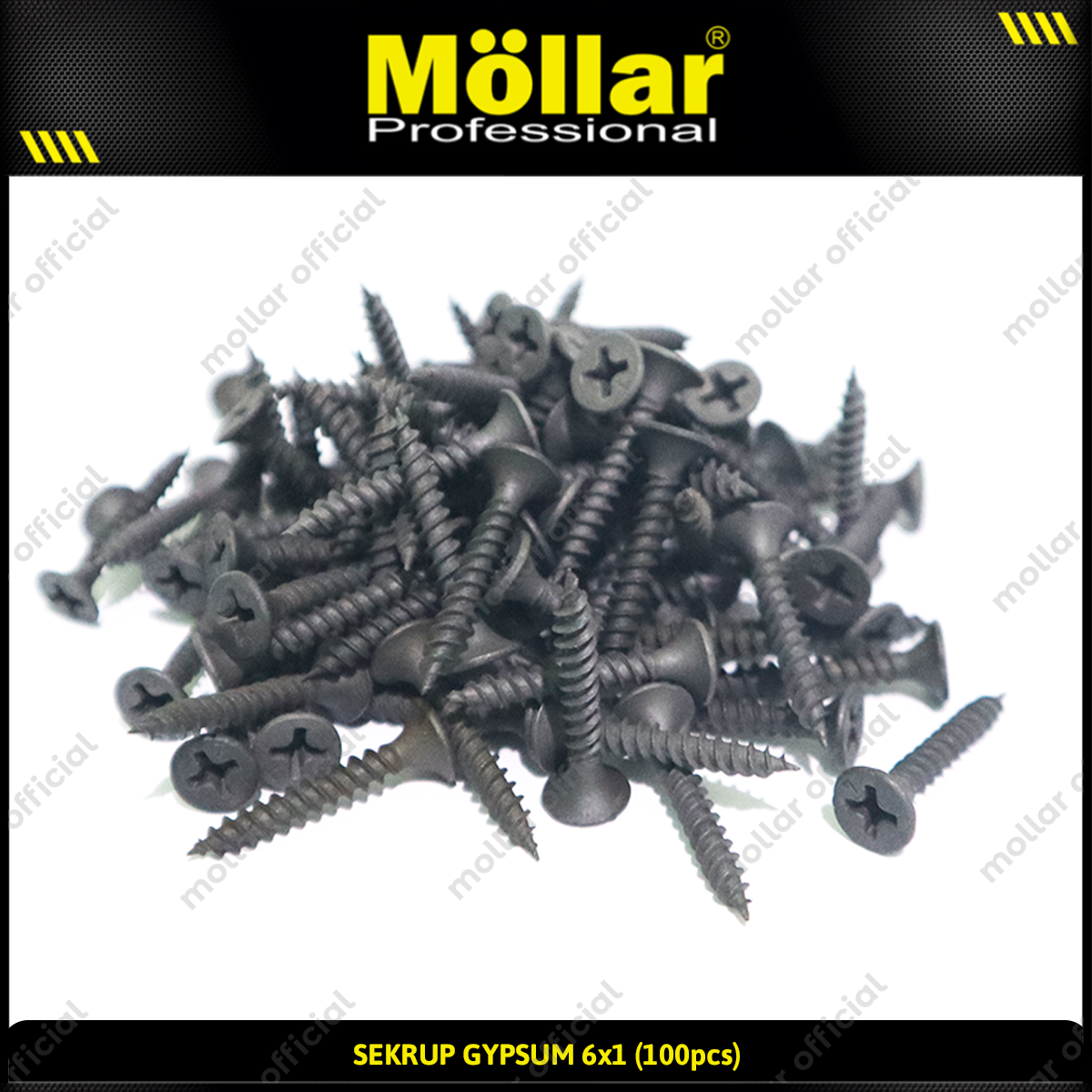 MOLLAR 93-010 Sekrup Gypsum 6 x 1 - 100 pcs