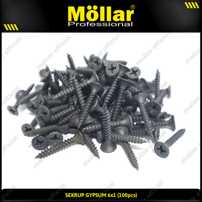 MOLLAR 93-010 Sekrup Gypsum 6 x 1 - 100 pcs