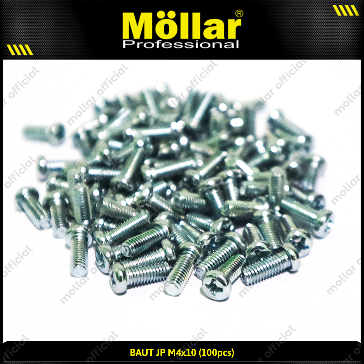MOLLAR 93-096 Baut JP M4 x 10 - 100 pcs