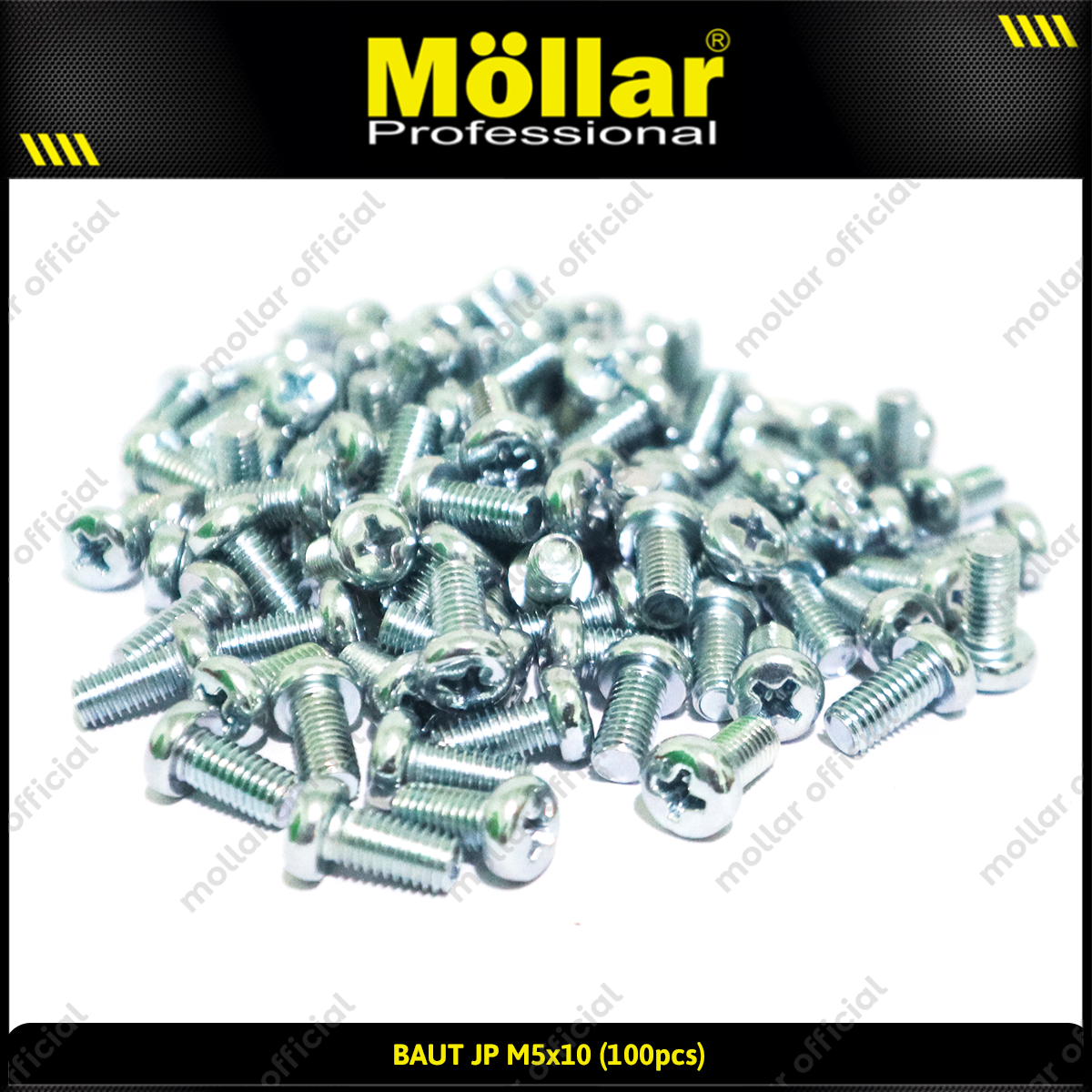 MOLLAR 93-107 Baut JP M5 x 10 - 100 pcs