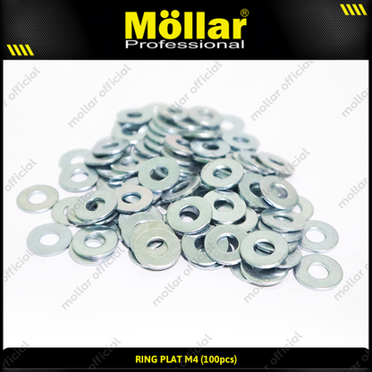 MOLLAR 93-071 Ring Plat M4 - 100 pcs