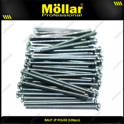 MOLLAR 93-093 Baut JP M3 x 50 - 100 pcs