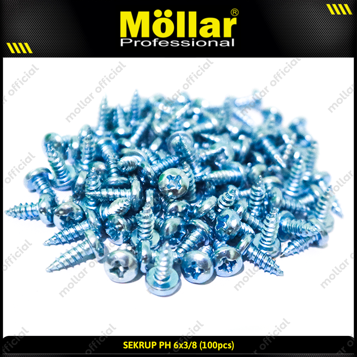 MOLLAR 93-020 Sekrup PH 6 x 3/8 - 100 pcs