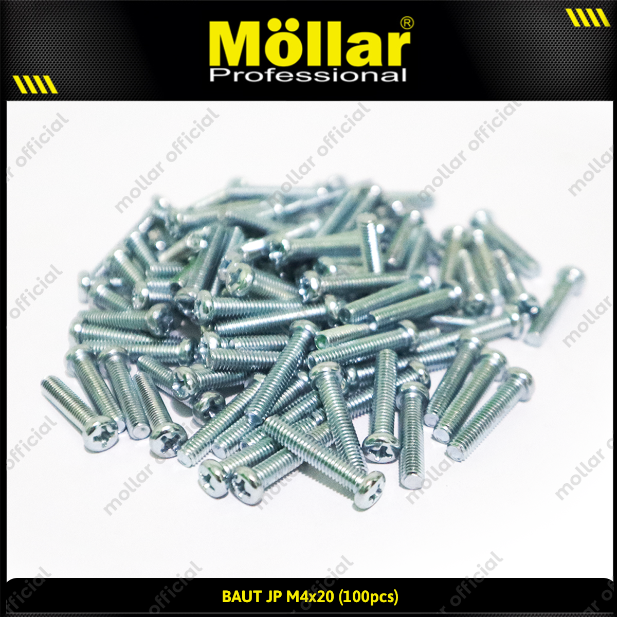 MOLLAR 93-099 Baut JP M4 x 20 - 100 pcs