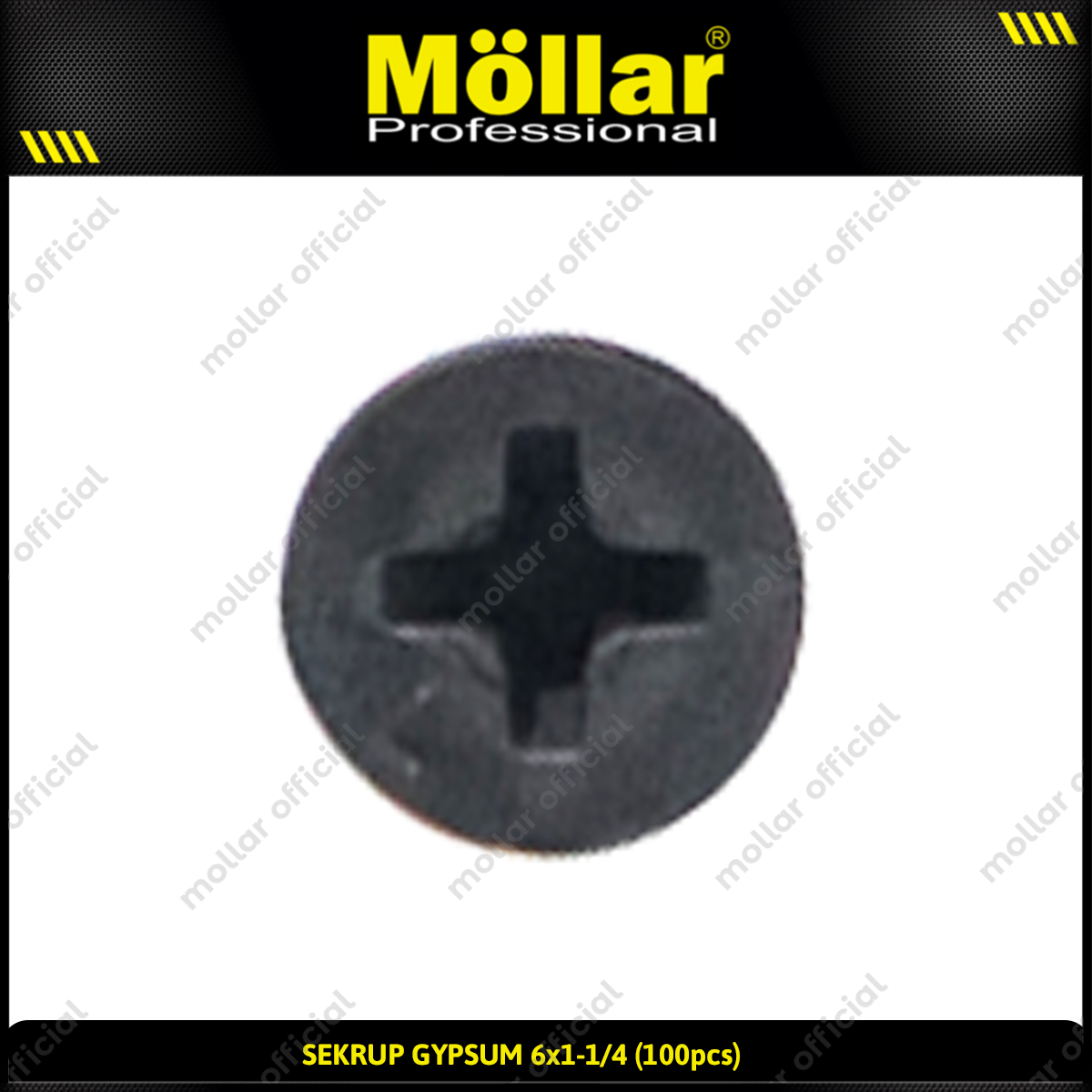 MOLLAR 93-011 Sekrup Gypsum 6 x 1-1/4 - 100 pcs