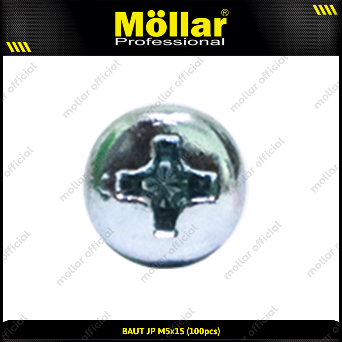 MOLLAR 93-109 Baut JP M5 x 15 - 100 pcs