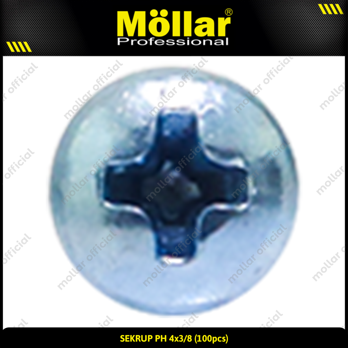 MOLLAR 93-015 Sekrup PH 4 x 3/8 - 100 pcs