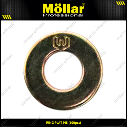 MOLLAR 93-074 Ring Plat M8 - 100 pcs