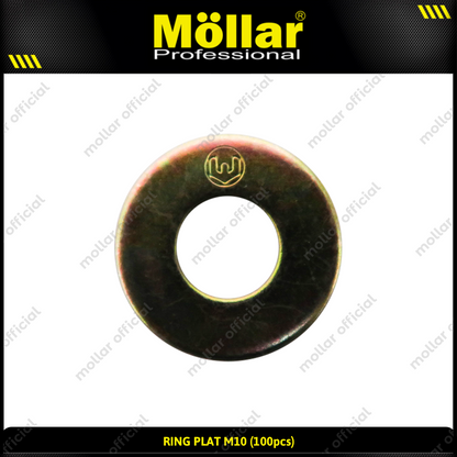 MOLLAR 93-075 Ring Plat M10 - 100 pcs