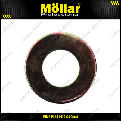 MOLLAR 93-076 Ring Plat M12 - 100 pcs