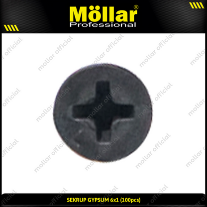 MOLLAR 93-010 Sekrup Gypsum 6 x 1 - 100 pcs