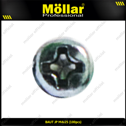 MOLLAR 93-100 Baut JP M4 x 25 - 100 pcs