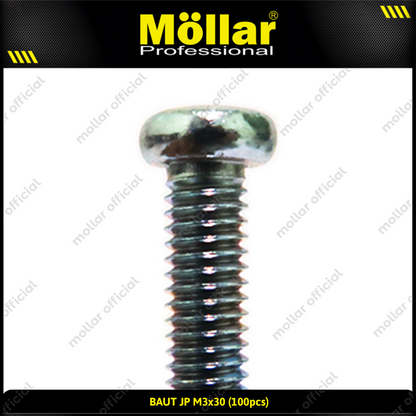 MOLLAR 93-089 Baut JP M3 x 30 - 100 pcs