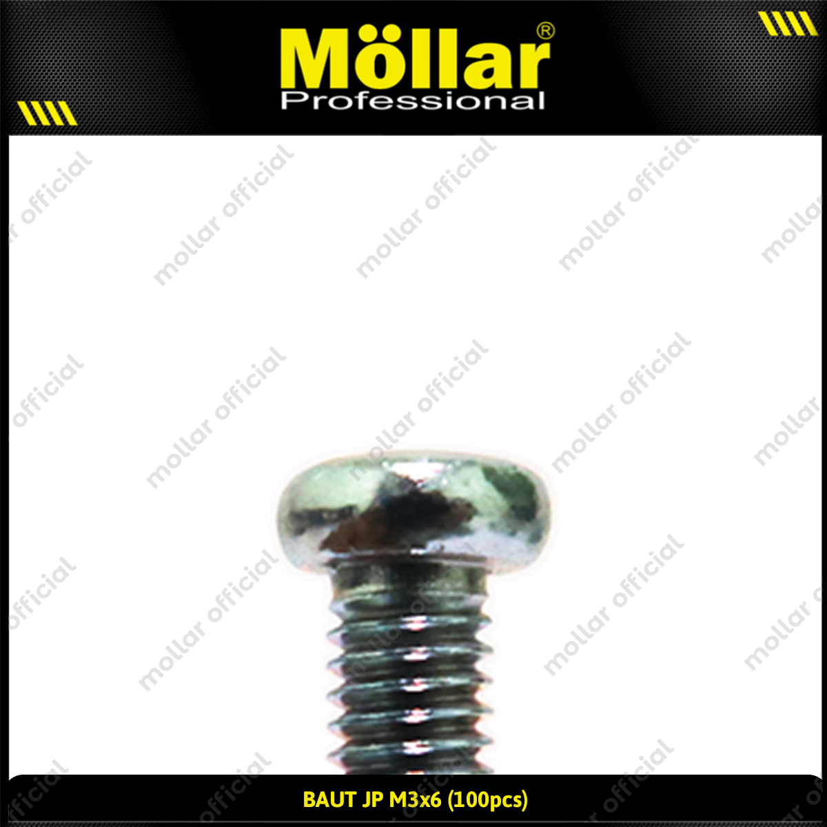 MOLLAR 93-082 Baut JP M3 x 6 - 100 pcs