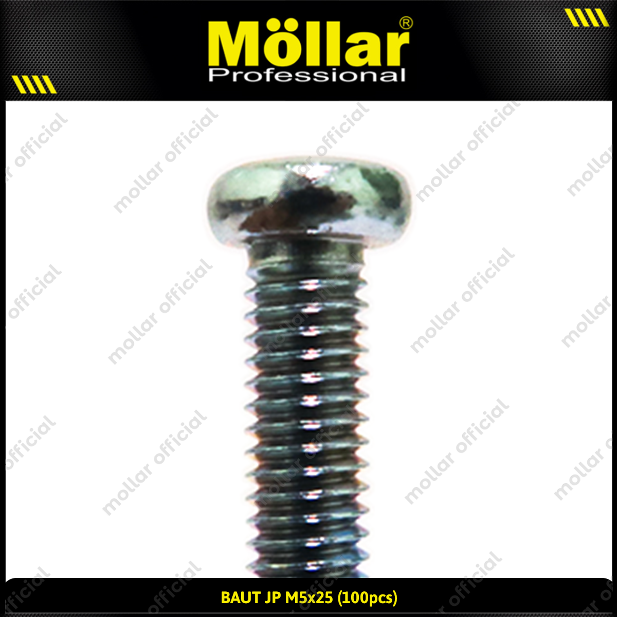 MOLLAR 93-111 Baut JP M5 x 25 - 100 pcs