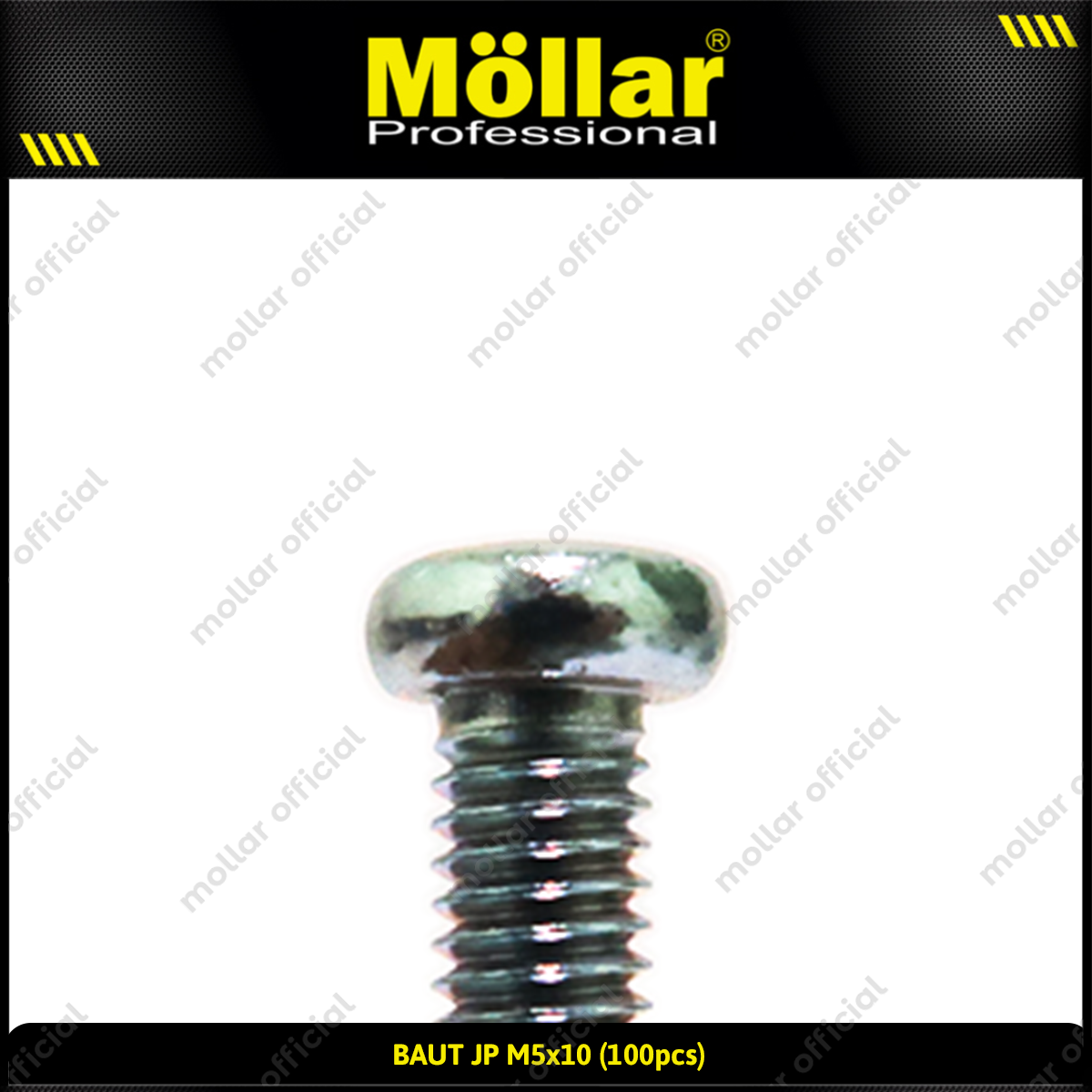 MOLLAR 93-107 Baut JP M5 x 10 - 100 pcs
