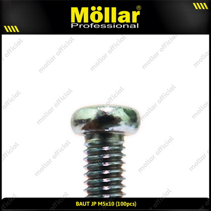 MOLLAR 93-107 Baut JP M5 x 10 - 100 pcs