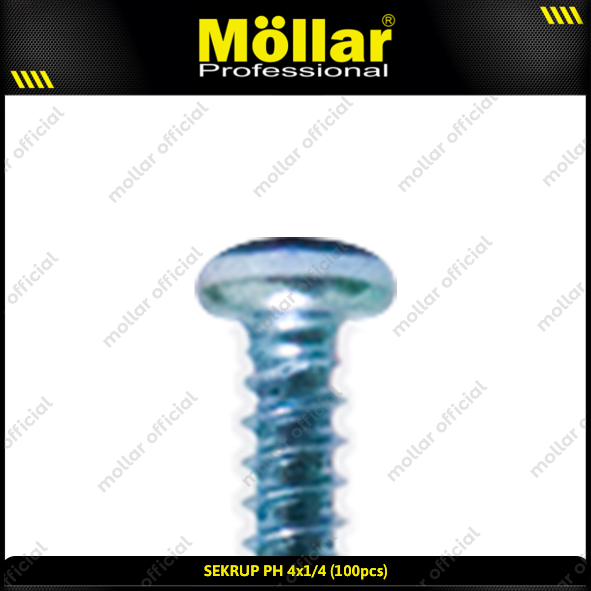 MOLLAR 93-014 Sekrup PH 4 x 1/4 - 100 pcs