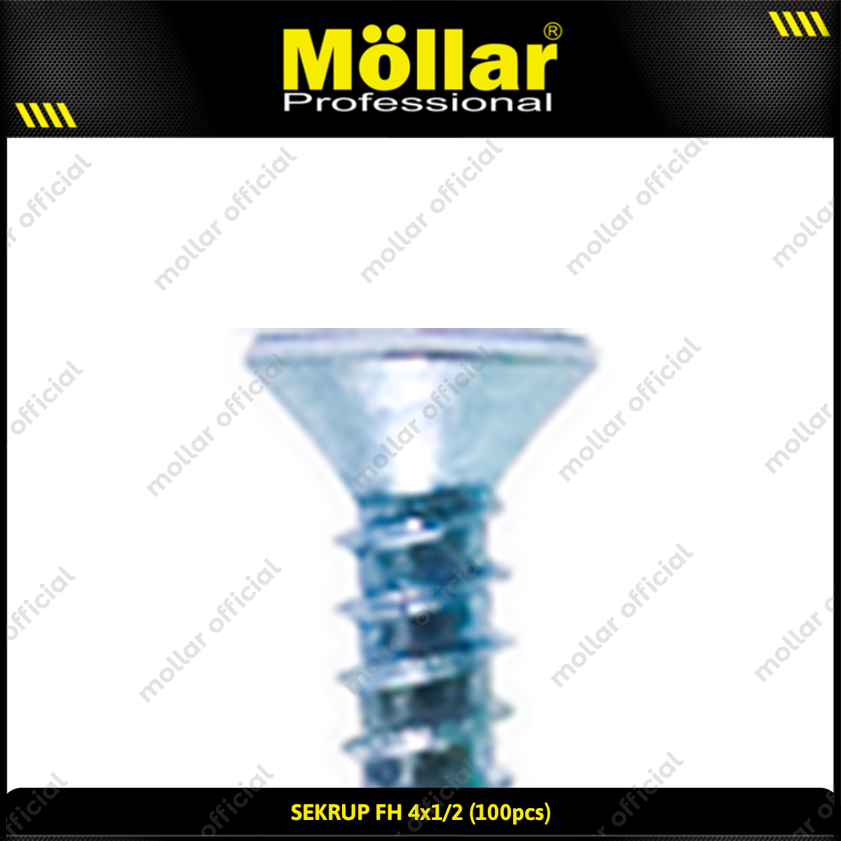 MOLLAR 93-040 Sekrup FH 4 x 1/2 - 100 pcs